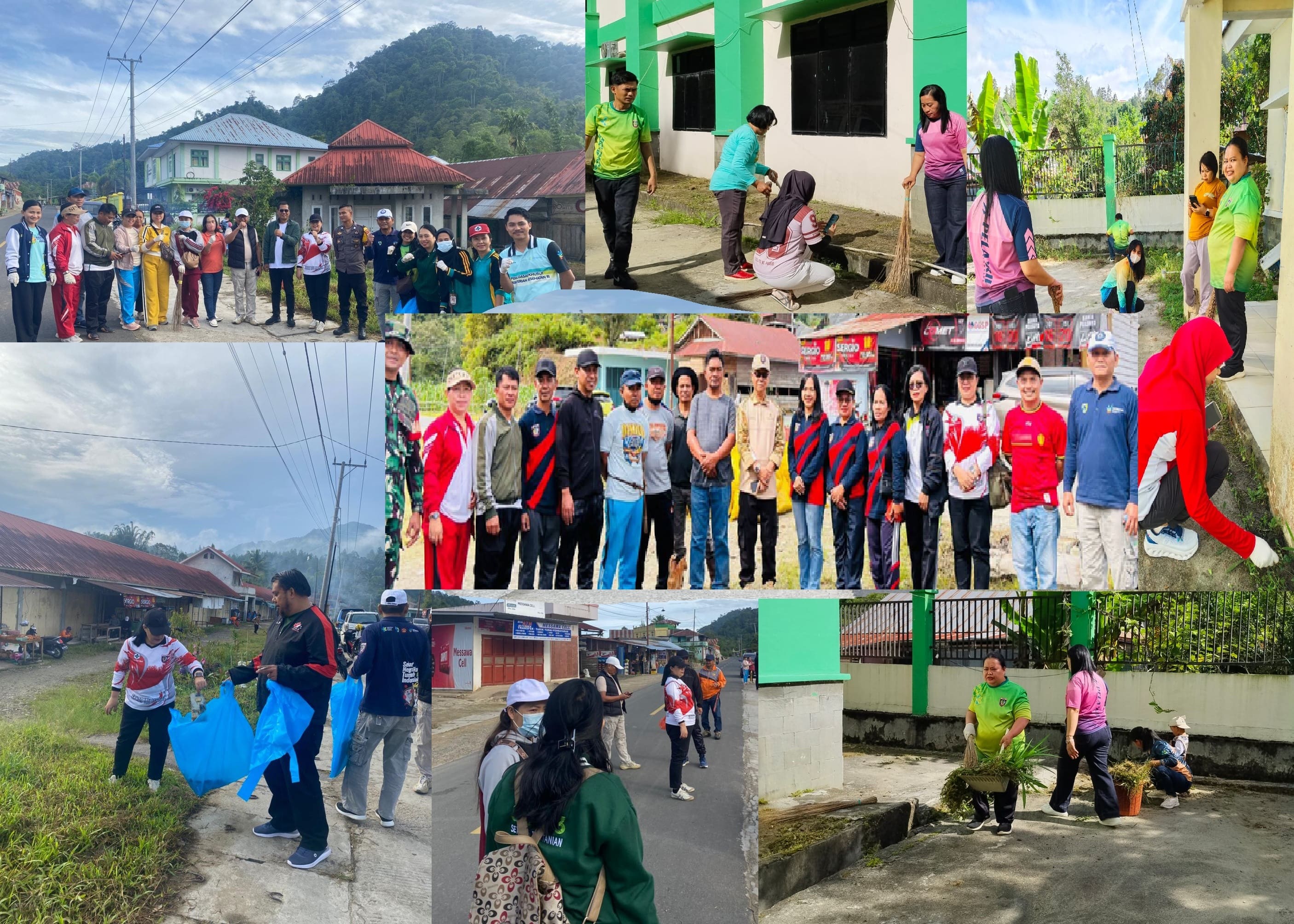 Dinas Kesehatan Kabupaten Mamasa Laksanakan Kerja Bakti di Kecamatan Messawa dan Jumat Bersih di Lingkungan Kantor Dinas Kesehatan